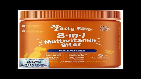 Zesty Paws Multivitamin Treats for Dogs Glucosamine Chondroitin for Joint Support Review