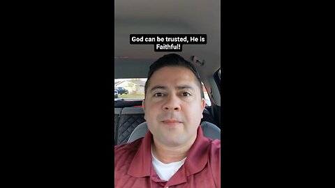God can be trusted; He is Faithful!