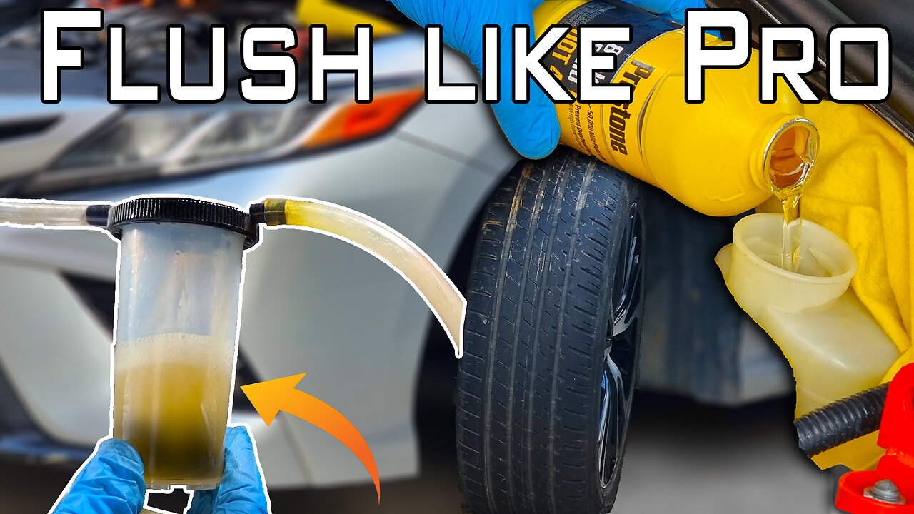 Here is How to TEST and FLUSH brake fluid without removing wheels/one man brake fluid change/ Camry
