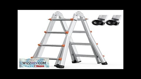 VEVOR Telescoping Ladder A Frame 15 FT Extension Multi-Function for Homework Review