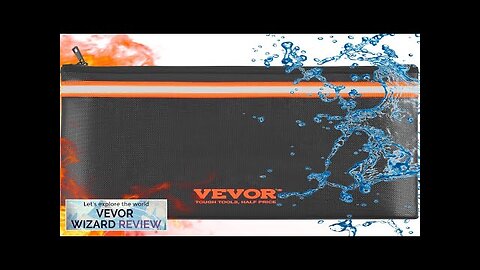 VEVOR Fireproof Document Bag 13.4"x10" Fireproof Money Bag 2000℉ Fireproof and Waterproof Review