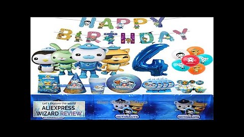 Octonauts Birthday Party Decoration Kids Toy Aluminum Foil Balloon Disposable Tableware Review