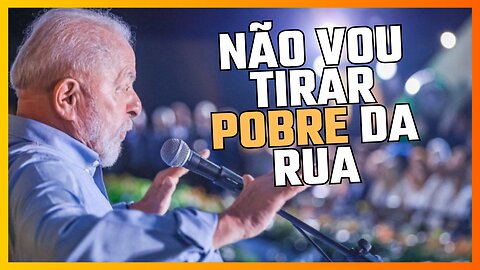 Lula diz que não vai tirar pobre da rua- Falso terremoto e gafe do Lula