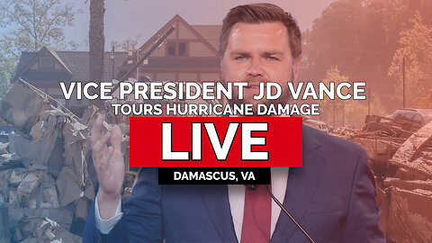 LIVE REPLAY| Vice President JD Vance Tours Hurricane Damage in Damascus, VA - 1/27/25