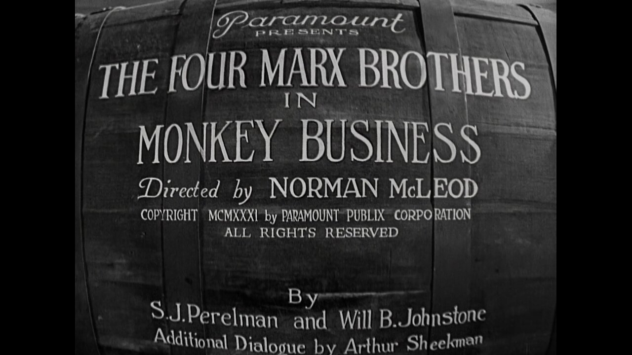 Marx Brothers - Monkey Business (1931)