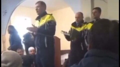 Irish police (Gardaí) recruiting in a mosque