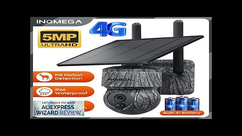 INQMEGA 5MP 4MP WIFI Wireless PTZ Solar Camera 4G SIM With Solar Review