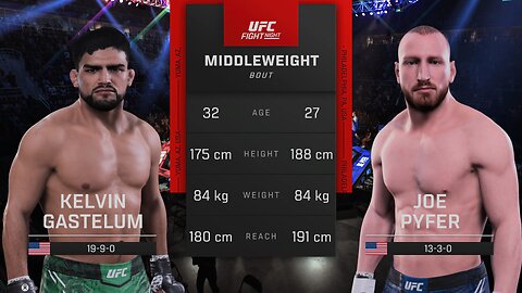 UFC Fight Night Kelvin Gastelum Vs Joe Pyfer Middleweight Bout