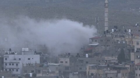 Explosions seen in the West Bank during the ongoing Israeli operation