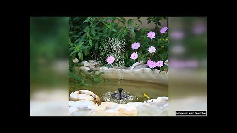 Solar Fountain Pool Garden Water Pool Fountain Floating Outdoor Birdbath Patio Landscape Review