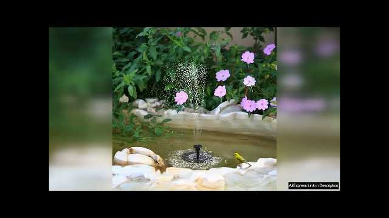 Solar Fountain Pool Garden Water Pool Fountain Floating Outdoor Birdbath Patio Landscape Review