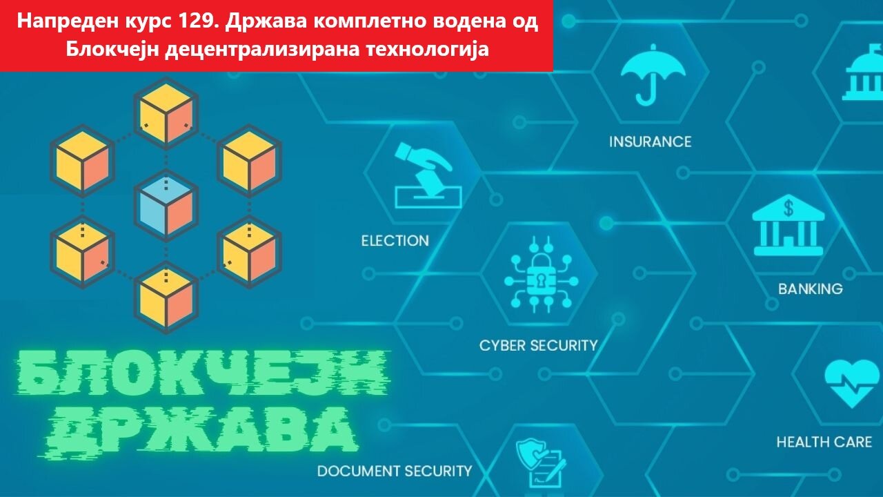 Напреден Курс 129. Држава комплетно водена од Блокчејн децентрализирана технологија! 26.12.2024