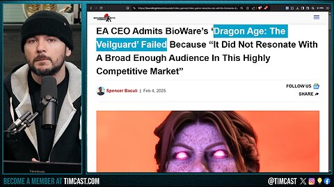 Woke Game DragonAge FAILED, WOKE IS BROKE, EA Says NO ONE Would Buy It, Weird Gender Plot RUINS Game