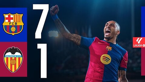 Barcelona 7-1 Valencia Full Match Highlights