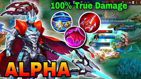 25kill - ALPHA One hit build 100% True Damage and Best Heal Build