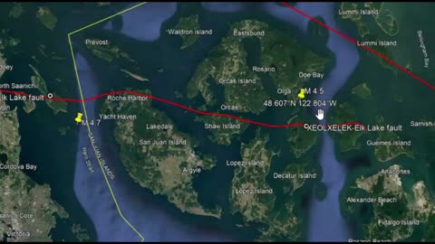 ALERT Magnitude 4.5 Earthquake Near Orcas, Washington, Deadly XEOLXELEK-Elk Lake fault