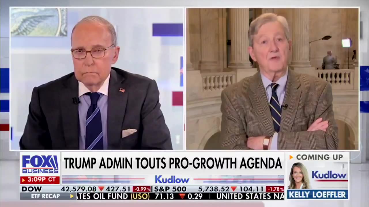 Senator John Kennedy Says, "When You Trim Fat, Pigs Squeal"