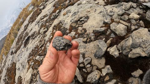 Ancient fossilized shell deposit in Ampay