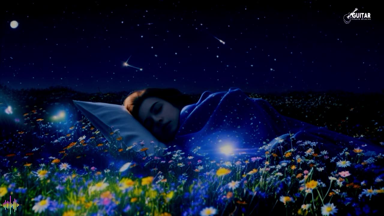 Flower Field Nap Relaxing Guitar Acoustic: 1 Hour of Soothing Melodies for Sleep & Study 🌸