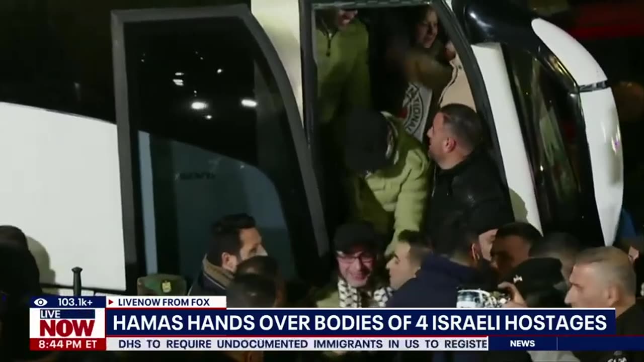 4 Israeli hostages handed over in exchange for Palestinian prisoners _ LiveNOW from FOX