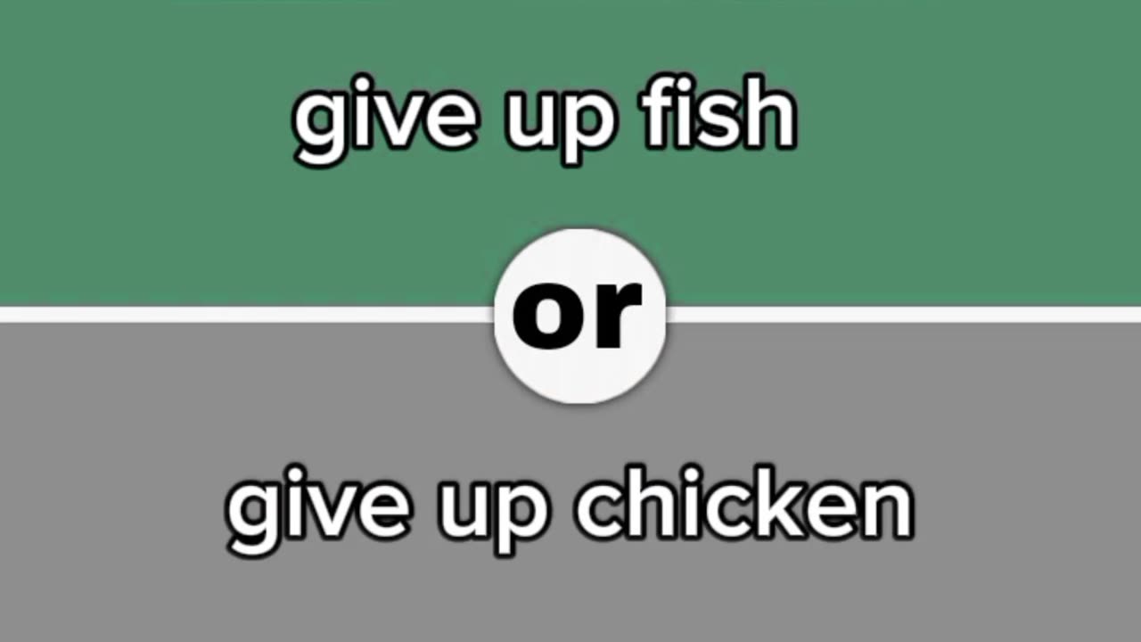 Would you rather food