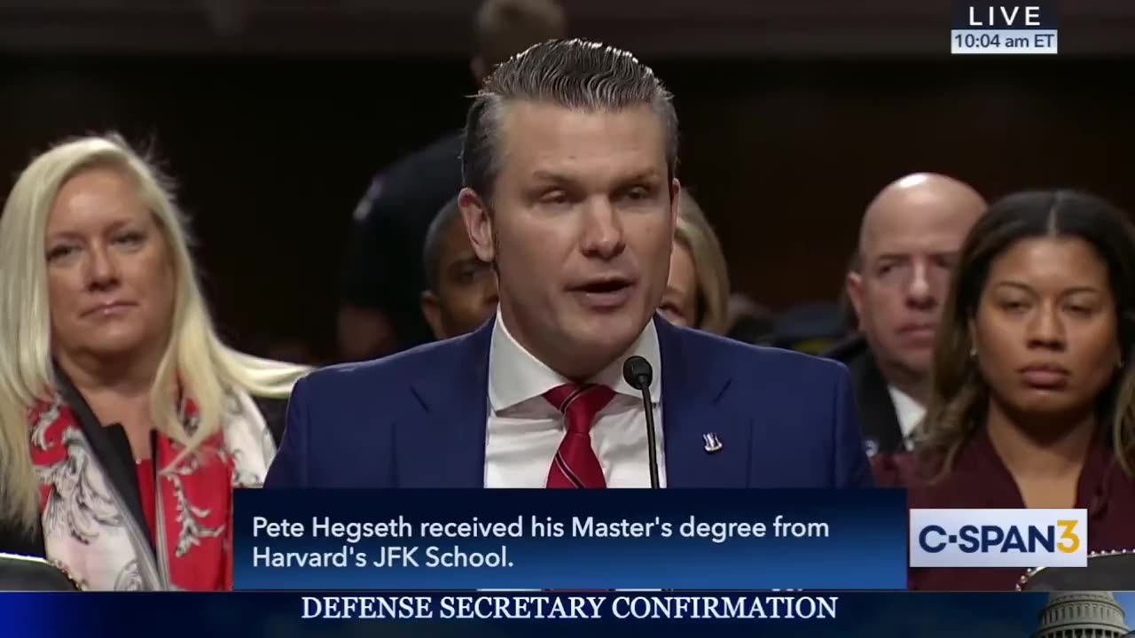 Pete Hegseth says that all the glory belongs to the Lord and Savior Jesus Christ.