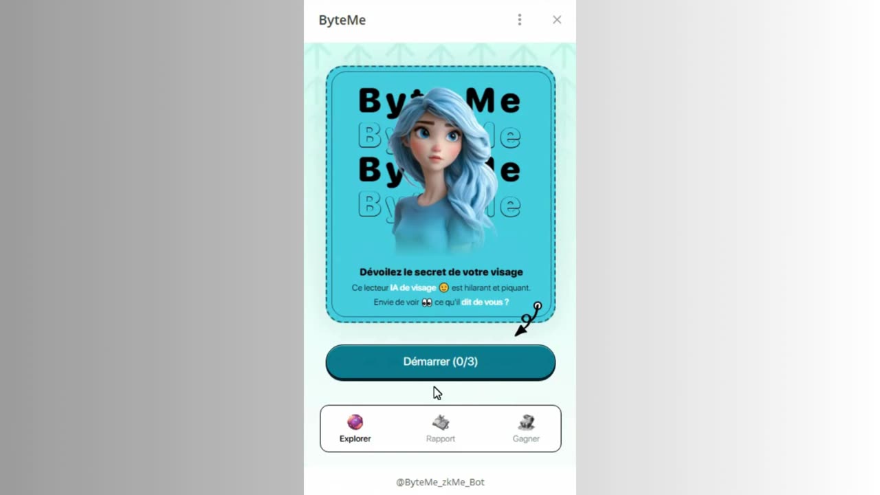 new mining mini app telegram bot byteme