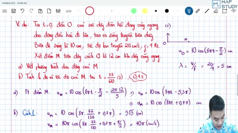 Bài 0202 Phương trình truyền sóng cơ ts1 Phương trình truyền sóng cơ 25 Phút