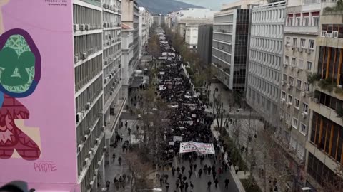 Greek protesters demand justice for 2023 train crash victims