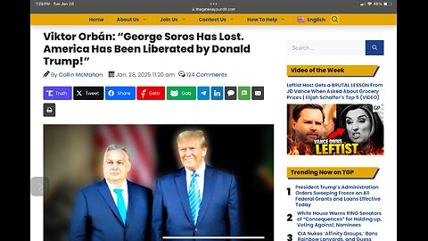 Viktor Orbán: “George Soros Has Lost. America Has Been Liberated by Donald Trump!”