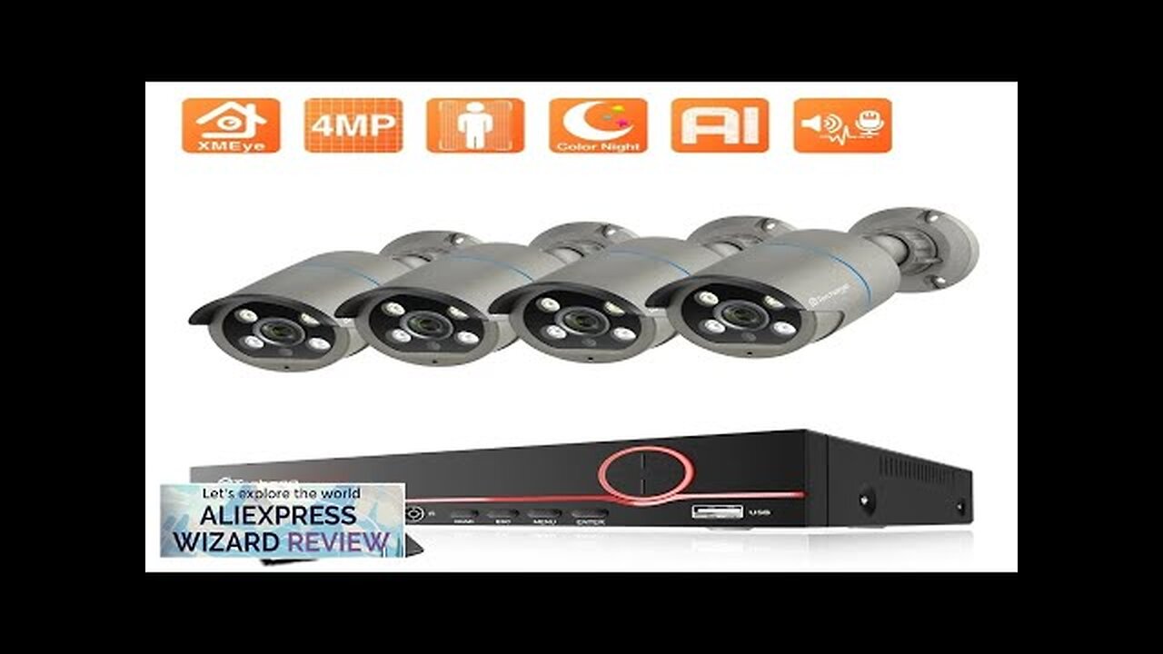 Techage 8CH 4MP POE Security Surveillance Camera System Kit AI Face Detection Review