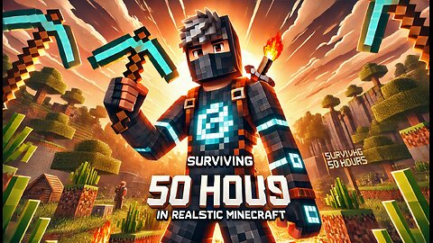 Surviving 50 Hours in Realistic Minecraft