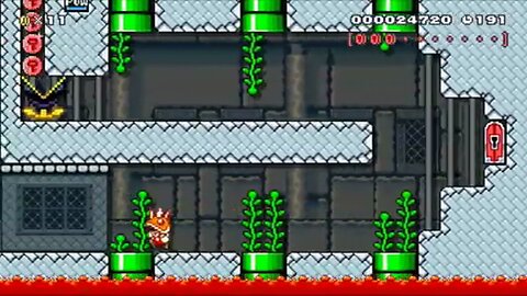 Let's Play Super Mario Maker Part 21: Bowser's chambers of my doom