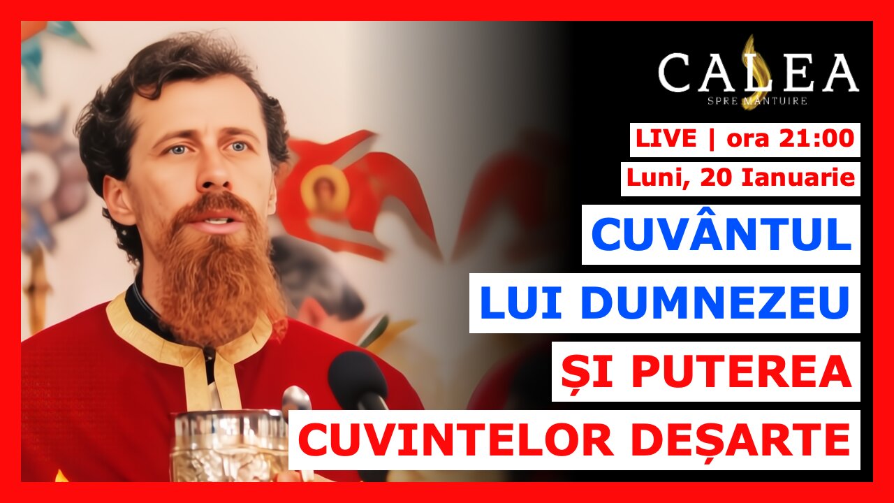 🔴 LIVE #954 - CUVÂNTUL LUI DUMNEZEU ȘI PUTEREA CUVINTELOR DEȘARTE || Pr. CLAUDIU MELEAN