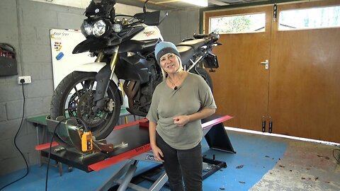 Flushing the coolant on a motorbike