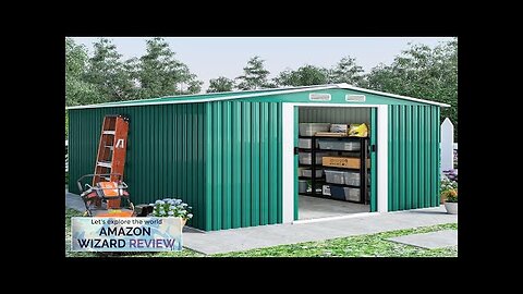 4ever2buy 8 x 8 FT Metal Outdoor Storage Shed Large Shed Garden Review