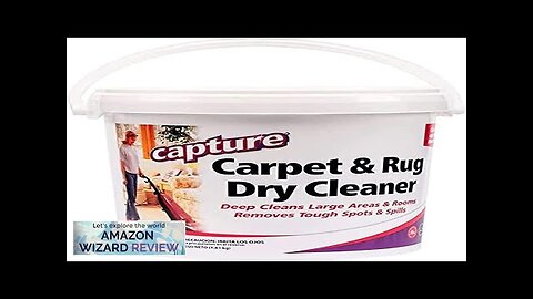 Capture Carpet & Rug Dry Cleaner w/Resealable lid Home Car Dogs Review