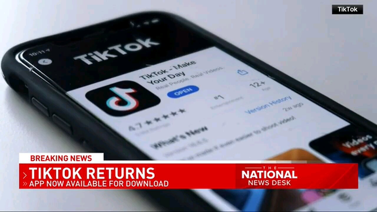 TIKTOK REPORDILY RETURNING APPLE APP STORE GOOGLE PLAY STORE