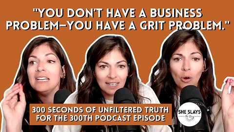 Get Comfortable Being Uncomfortable: 300 Seconds of Unfiltered Truth for the 300th Episode