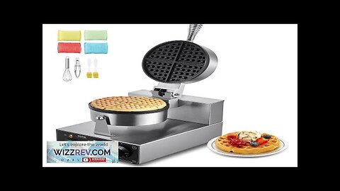 VEVOR Commercial Waffle Maker Round Waffle Iron Baker Machine Non-Stick 1230W Review