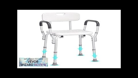 VEVOR Shower Chair Shower Seat with Back Adjustable Height Shower Stool Shower Review