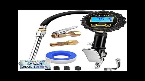 AZUNO Digital Tire Inflator with Pressure Gauge 200 PSI (0.1 Res) w/LED Review