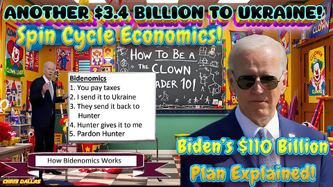 Another $3.4 Billion To Ukraine! Spin Cycle Economics! Biden’s $110 Billion Plan Explained!