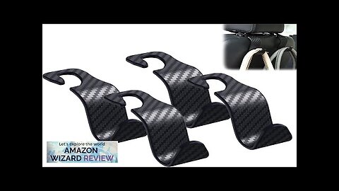 Amooca Car Seat Headrest Hook 4 Pack Hanger Universal Vehicle Car Storage Review