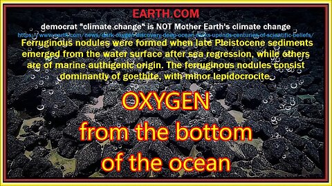 democrat "climate change" is NOT Mother Earth's climate change