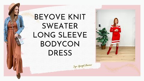 Knit sweater long sleeve bodycon dress review