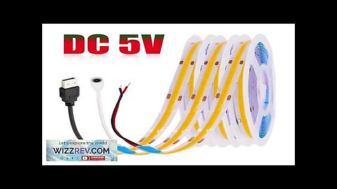 DC 5V LED COB Strip Light USB High Density Linear Lighting 320LED Review