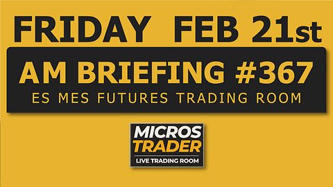 ES MES Futures Trading: Key Levels, Tips, Technical Analysis. Friday "AM Briefing"