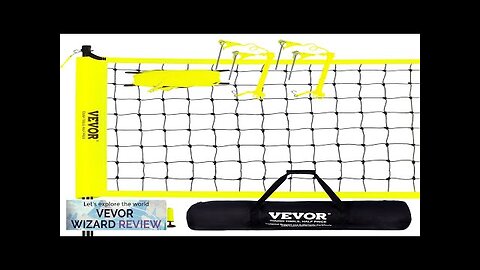 VEVOR Outdoor Portable Volleyball Net System Adjustable Height Steel Poles Professional Review