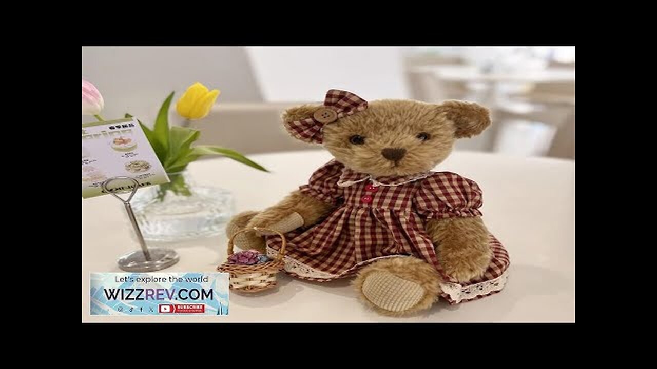 cute Teddy Bear Plush Toys with flower basket Stuffed Animal plush joint Review